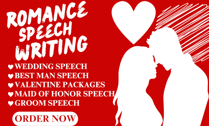 Gig Preview - Do your speechwriting, valentine messages, best man speech, groom wedding speech