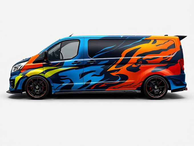 Gig Preview - Do amazing car wrap design, racing car wrap, van wrap design, truck wrap design