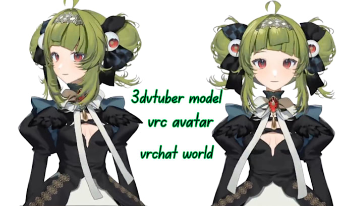 Gig Preview - Create 3dvtuber model facerig vrc avatar vrcharacter vseeface  vrchat world