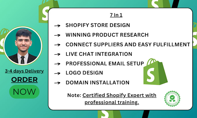 Gig Preview - Design, redesign your shopify website, shopify store design