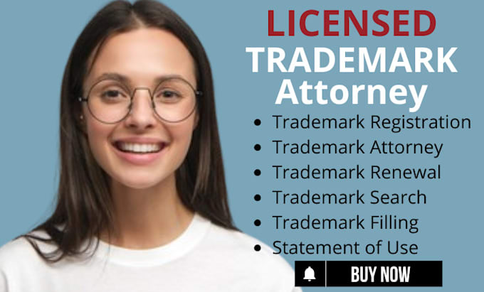 Gig Preview - Be your US licensed trademark attorney for your brand registration office action