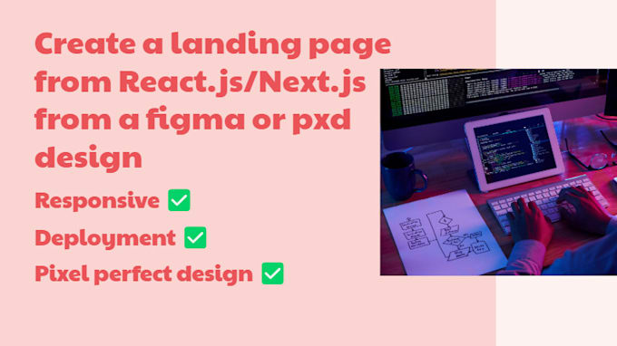 Bestseller - create landing page form figma to react or nextjs