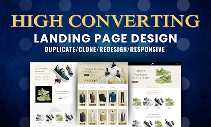 Gig Preview - Creating high converting landing pages