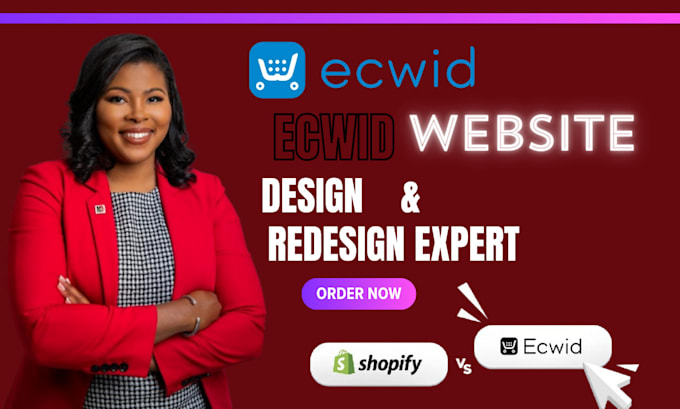 Gig Preview - Design or redesign a complete ecwid store ecommerce website design