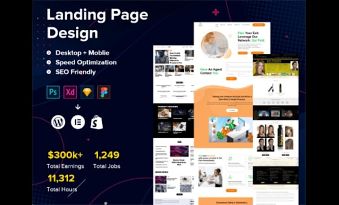 Gig Preview - Design shopify landing page or product page using pagefly