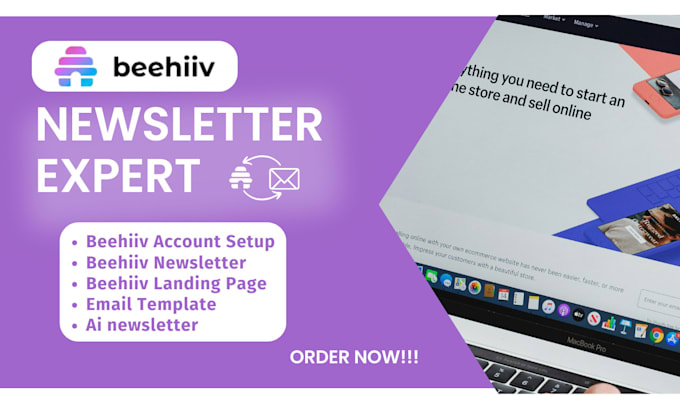 Gig Preview - Be your beehiiv manager, beehive complete setup pages, make beehiiv newsletter