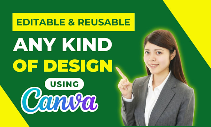 Bestseller - create unique custom design and social media posts  by using canva