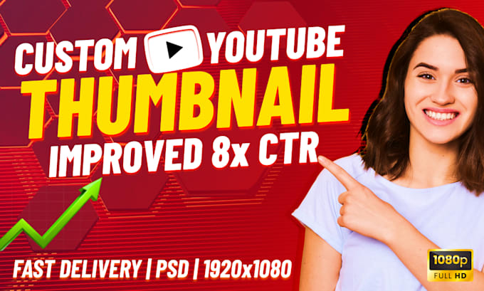 Gig Preview - Design eye catching youtube thumbnails to boost clicks and engagement