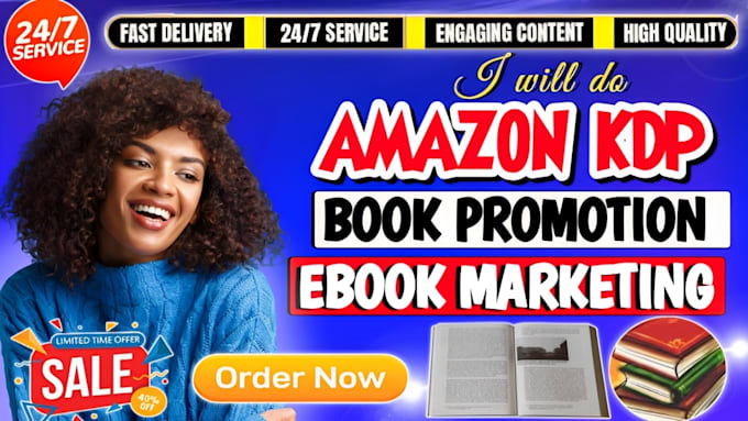 Gig Preview - Amazon ebook promotion, book marketing, ppc kdp ads campaign, book promotion