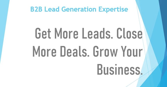 Gig Preview - Set appointments with high quality leads to 3x your revenue