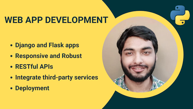 Gig Preview - Develop web applications with python django and flask