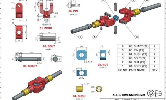 Gig Preview - Design 3d mechanical products 3d cad design using solidworks onshape and autocad