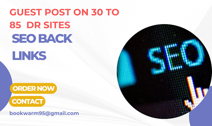 Bestseller - write and publish 05 guest post on 30 to 85 dr sites