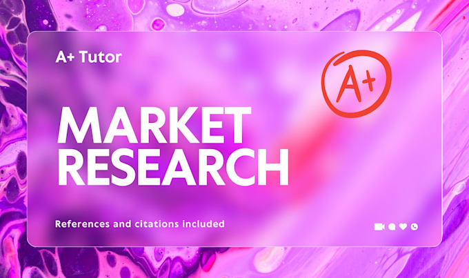 Gig Preview - Do professional market research and business analysis