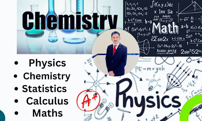 Gig Preview - Help you in math physics chemistry calculus linear algebra statistics tasks