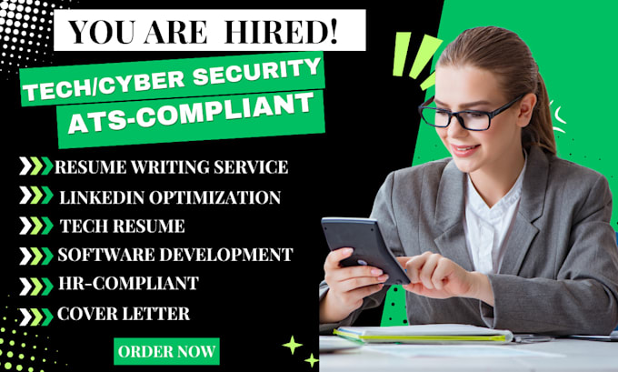 Gig Preview - Expertly write cyber security resume, tech resume, cyber security online course