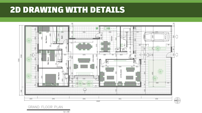 Gig Preview - Do 2d floor plan architect drawing for house and commercial