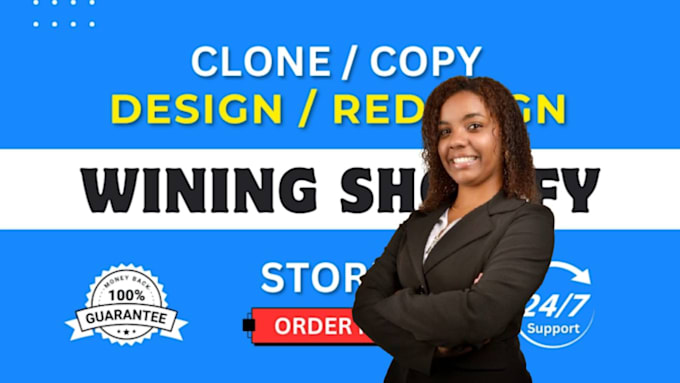 Gig Preview - Clone shopify store, shopify website, redesign shopify, copy shopify store