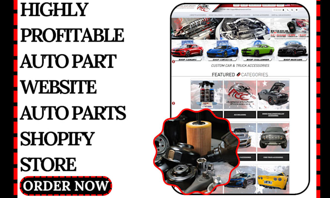 Bestseller - design auto parts ecommerce website auto part website auto parts shopify store