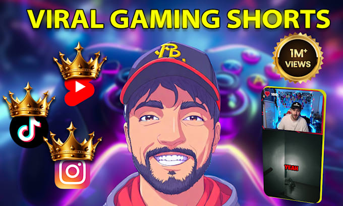 Gig Preview - Create viral gaming short videos for tiktok youtube shorts