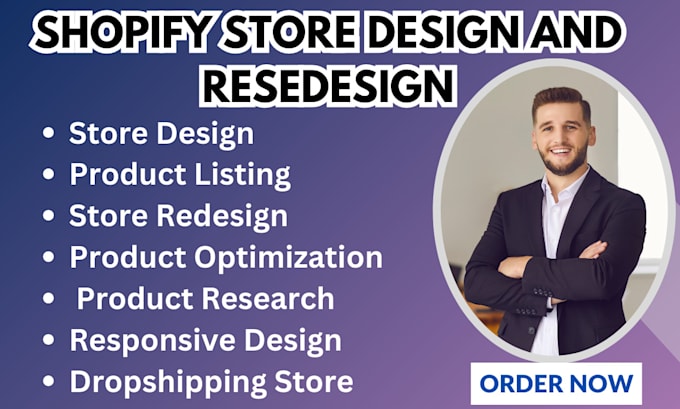 Gig Preview - Design and redesign your shopify store to boost engagement