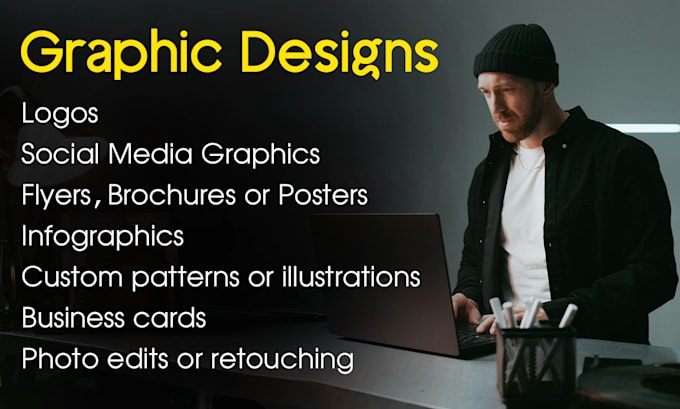 Gig Preview - Be your graphic designer for logo, banners, flyers and more