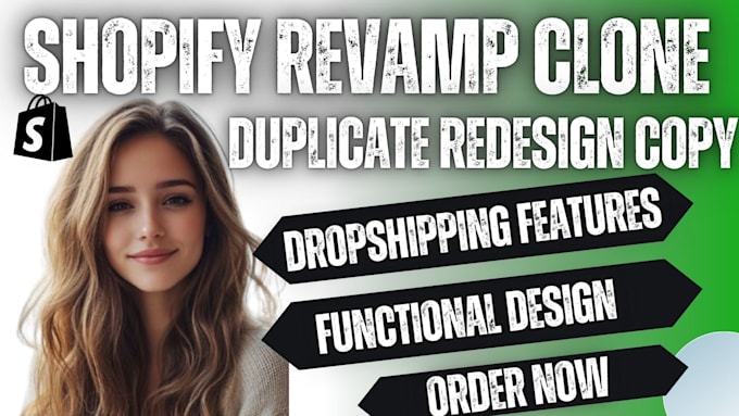 Gig Preview - Copy clone revamp duplicate redesign design edit shopify website shopify store