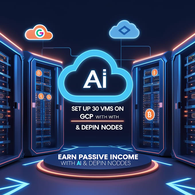 Bestseller - set up 30 virtual machines for passive ai and depin node income with no cost