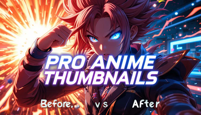 Gig Preview - Design eye catching anime thumbnails