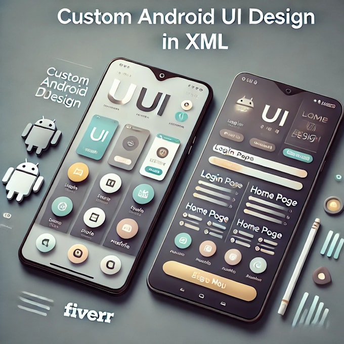 Gig Preview - Design professional android app UI using XML