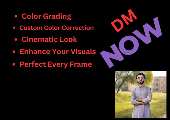 Gig Preview - Do color grading of your vedios professionally