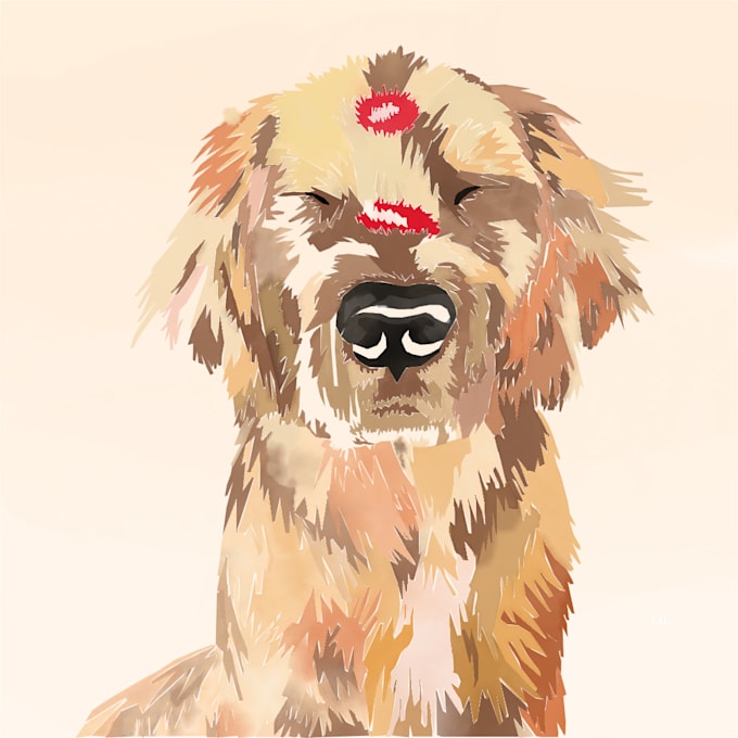 Gig Preview - Create personalized portraits of your pet in high quality