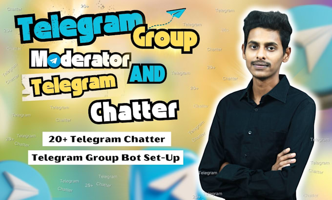 Gig Preview - Be your crypto telegram community manager or moderator with 20 chatters