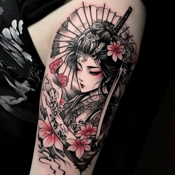 Gig Preview - Draw an oriental japanese tattoo