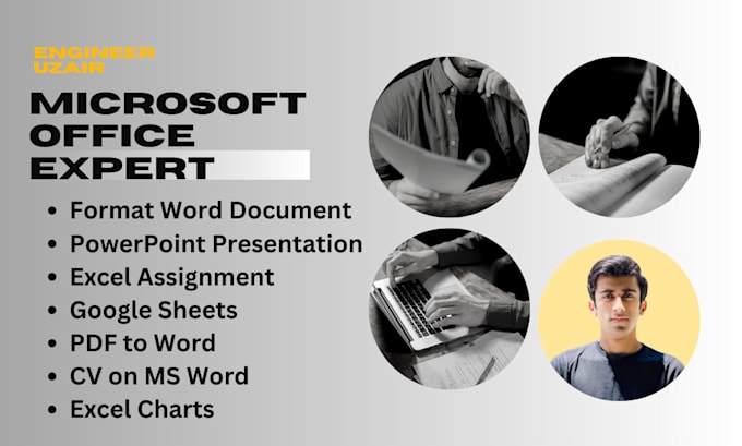 Gig Preview - Do any urgent task on microsoft word, excel, powerpoint