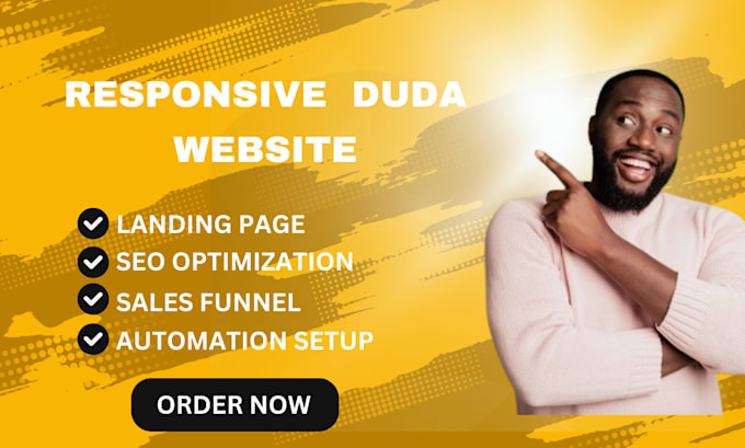 Gig Preview - Create a website using duda website builder duda duda website