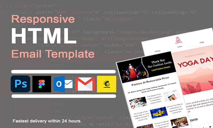 Bestseller - convert PSD,figma to beautiful responsive email templates