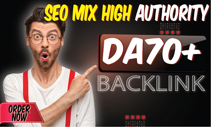 Gig Preview - Build SEO 300 mix backlinks with high authority da 70 plus