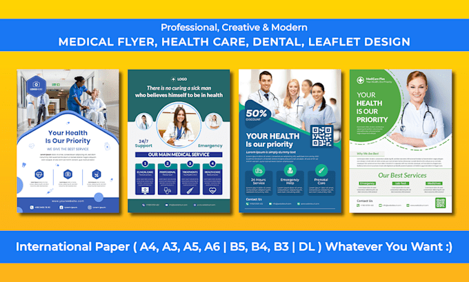 Gig Preview - Design professional medical, dental, healthcare, or pharmacy flyers