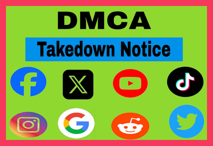 Gig Preview - Takedown harassing defamotry report to reddit,yt,google,tiktok,ig,fb,x under dmc