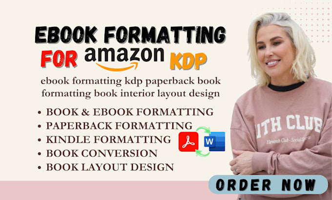 Gig Preview - Do ebook formatting kdp paperback book formatting book interior layout design