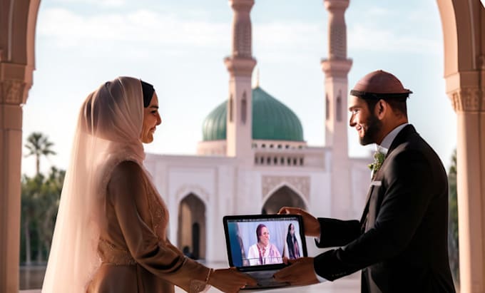 Gig Preview - Officiate your online nikah convenient and discreet