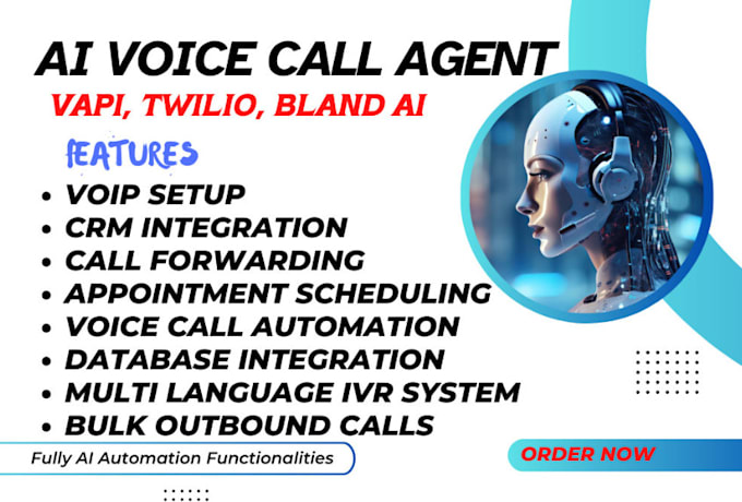 Gig Preview - Ai sales agent ai cold calling ai appointment settler voice ai bot sora ai bot