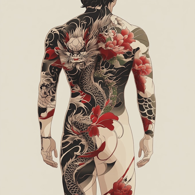 Gig Preview - Create japanese or oriental tattoo design for you