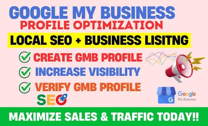 Gig Preview - Optimize google my business profile local seo gmb optimization gmb map ranking