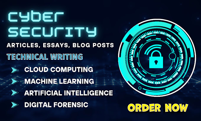 Gig Preview - Write your technical content on cyber security,ai, cyber security content on web