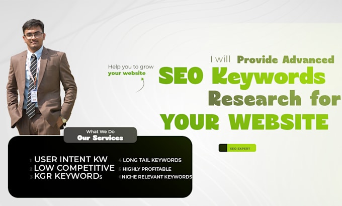 Gig Preview - Provide advanced keyword research for your website