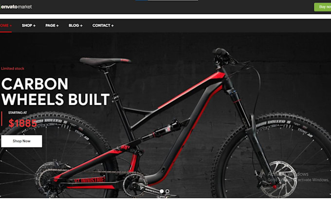 Gig Preview - Design bicycle shopify store bicycle cruiser store bicycle parts shopify website