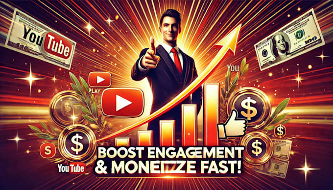 Gig Preview - Boost youtube engagement and help with monetization