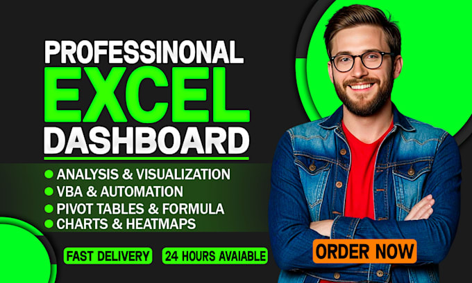 Bestseller - create interactive excel dashboard excel graphs and pivot tables within 24 hours